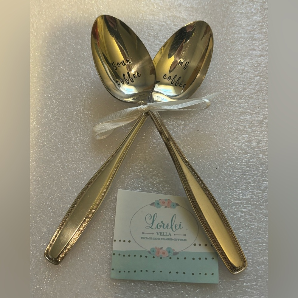 Hand stamped Teaspoons